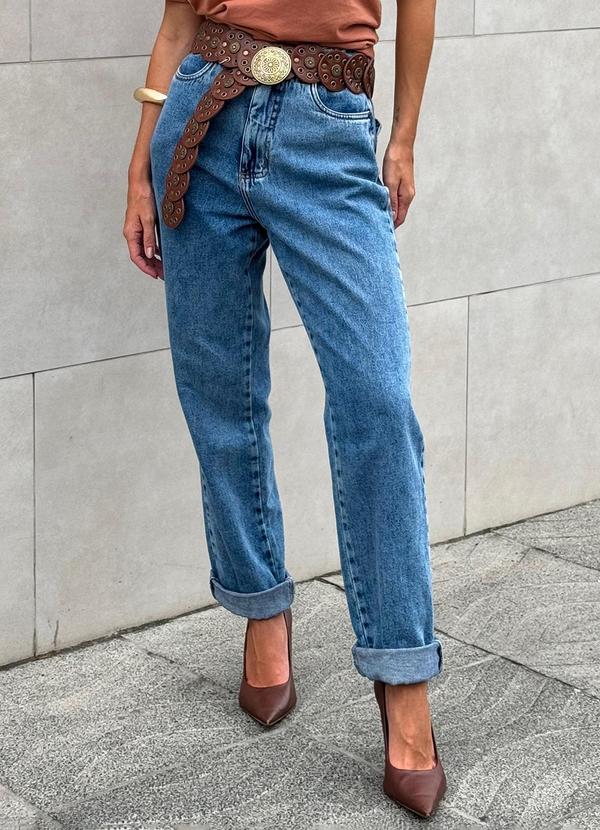 In Love - Calça Mom Jeans Leandra Azul 1