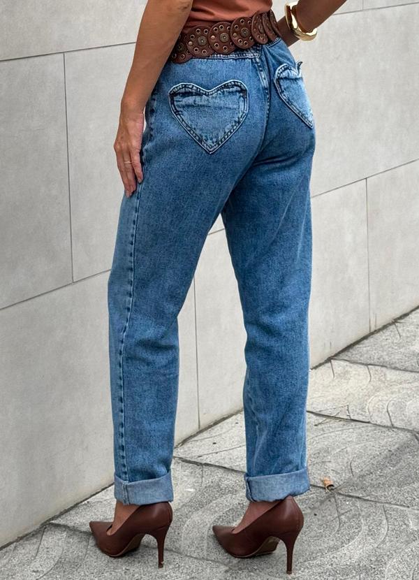 In Love - Calça Mom Jeans Leandra Azul 2