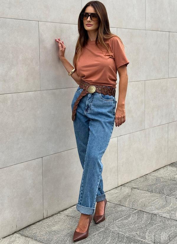 In Love - Calça Mom Jeans Leandra Azul 5