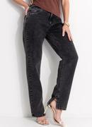 Cal�a MOM (jeans preto) em jeans