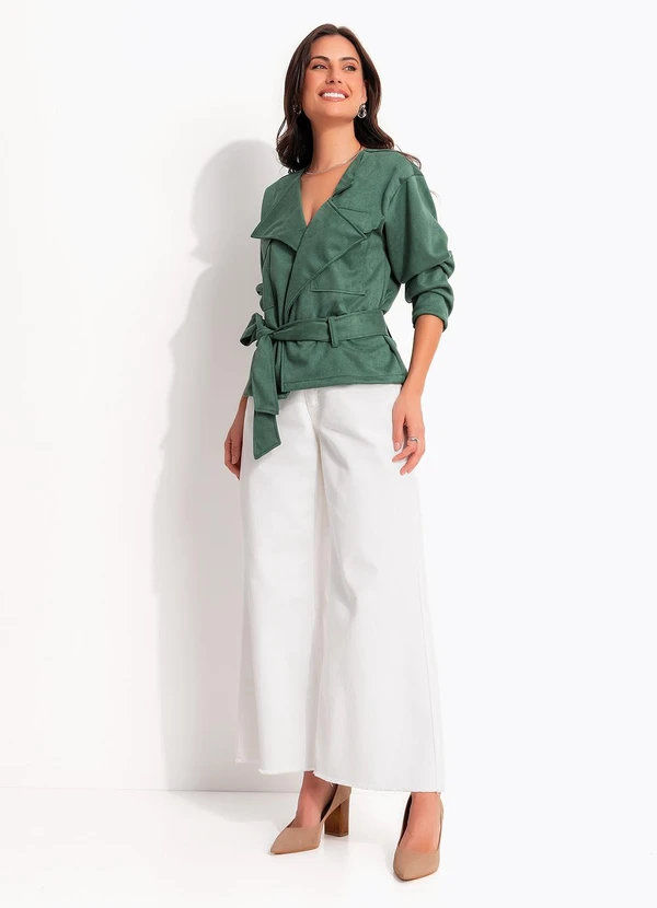 Quintess - Calça Off White em Jeans 3