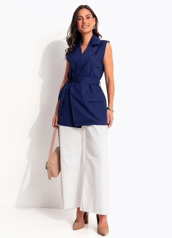 Quintess - Calça Off White em Jeans 6