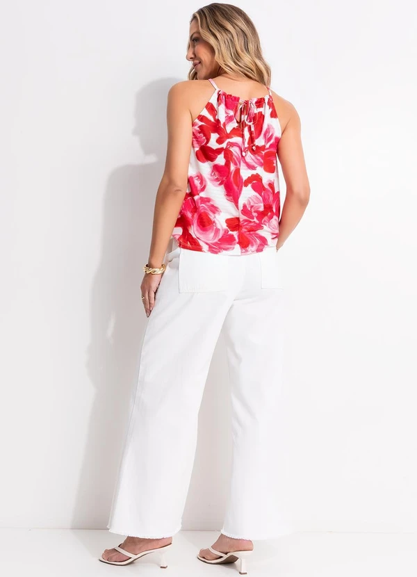 Quintess - Calça Off White em Jeans 8