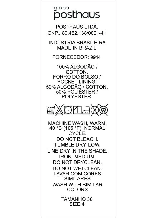 Quintess - Calça Off White em Jeans 21