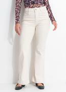 Cal�a Off White em Jeans