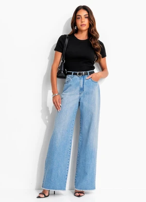 John John - Calça Oversized Brixton Jj Azul - JOHN JOHN