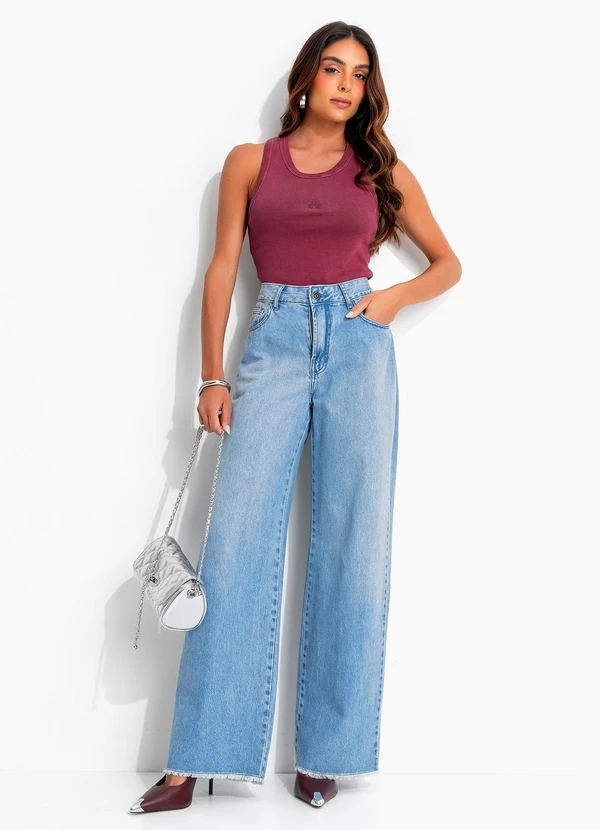 John John - Calça Oversized Brixton Jj Azul 5