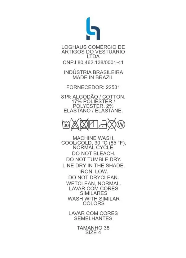 Quintess - Calça Pantalona com Bolsos Jeans Claro 19