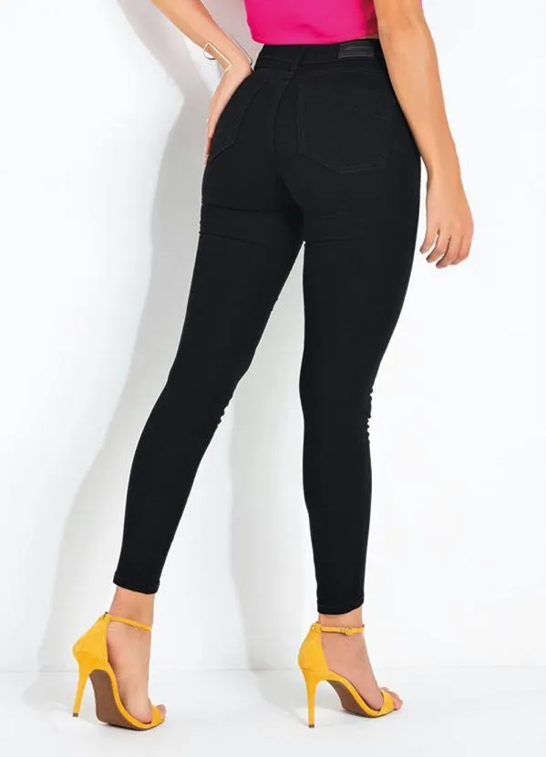 Sawary Jeans - Calça Preta Push Up com Bolsos Sawary 2