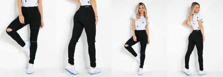 Cala Preta Sawary com Destroyed nos Joelhos