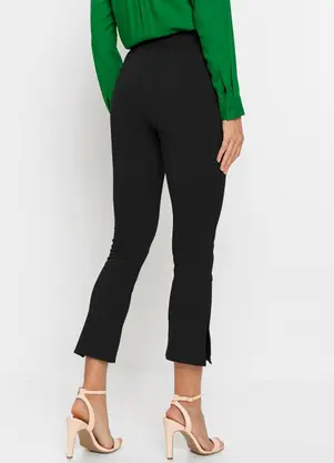bonprix - Calça Preto em Bengaline - BONPRIX