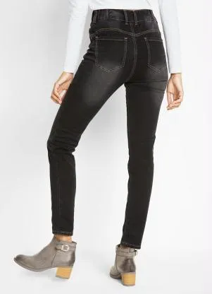 bonprix - Calça Preto em Jeans - BONPRIX