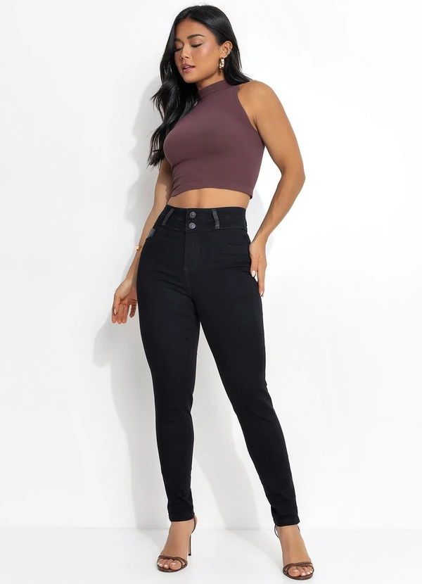 Sawary Jeans - Calça Preto em Jeans 3