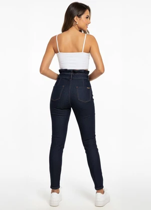 Calça Quintess (Jeans) com Babado no Cós - QUINTESS