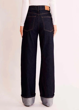 Sofie - Calça Reta Allure em Denim Azul - SOFIE