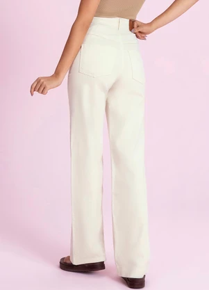 Angel - Calça Reta Bege - ANGEL