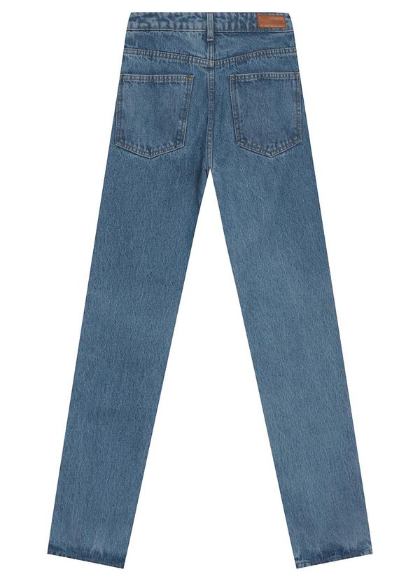 Enfim - Calça Reta Cintura Alta Jeans Azul 4