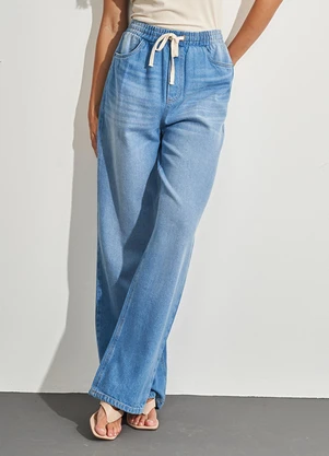 Sofie - Calça Reta em Jeans Azul - SOFIE