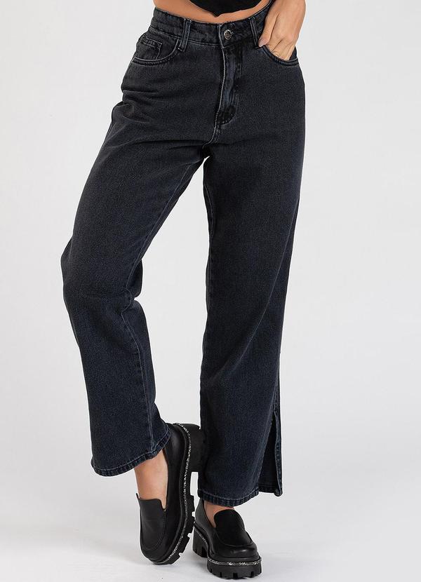 Meu Jeans - Calça Reta Ginger Preto