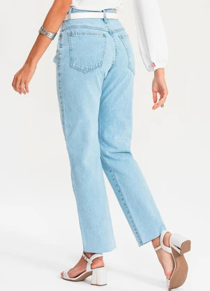 Meu Jeans - Calça Reta Jeans Claro Jeans Claro Azul - MEU JEANS