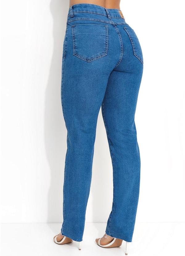 Sawary Jeans - Calça Reta Jeans Co Barra a Fio Sawary 2
