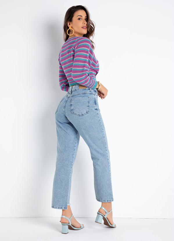 Sawary Jeans - Calça Reta Jeans com Bolsos Sawary 4