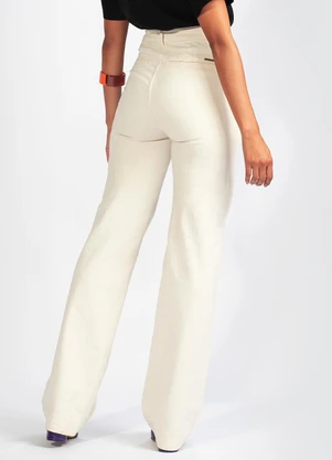 Colcci - Calça Sarja com Elastano Branco - COLCCI