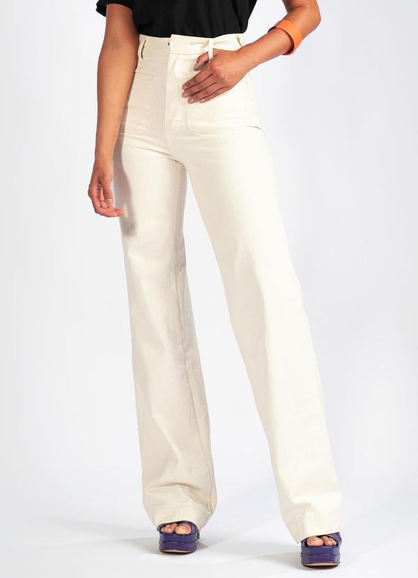 Colcci - Calça Sarja com Elastano Branco