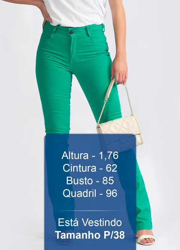 Colcci - Calça Sarja com Elastano Verde 5