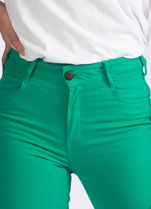 Colcci - Calça Sarja com Elastano Verde 6