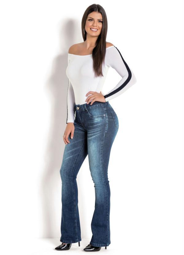 Sawary Jeans - Calça Sawary Flare Cintura Intermediária Jeans 4
