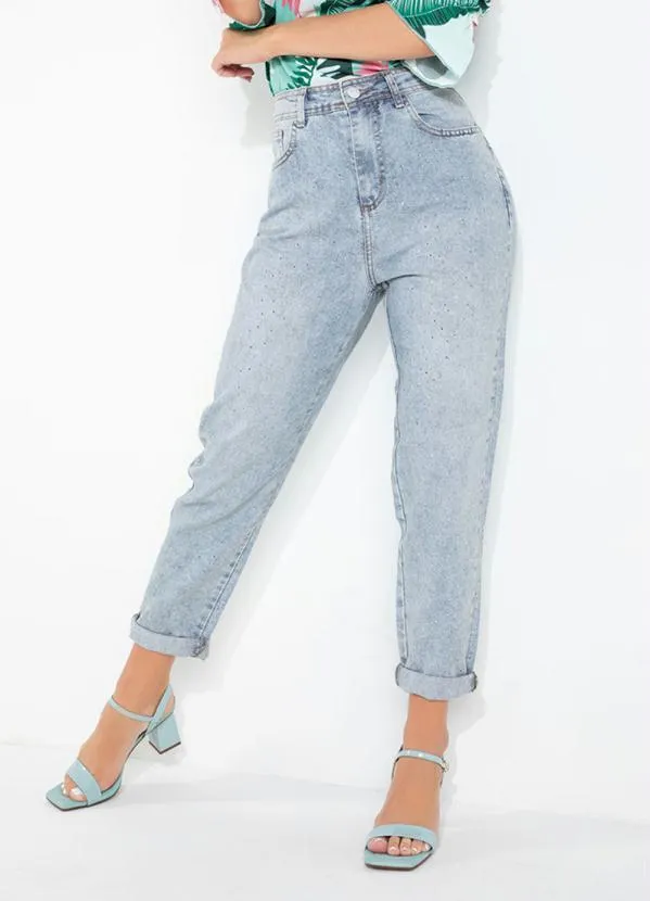 Sawary Jeans - Calça Sawary Jeans Clara com Apliques