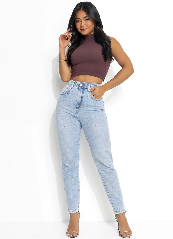 Sawary Jeans - Calça Sawary Jeans Clara com Apliques 7