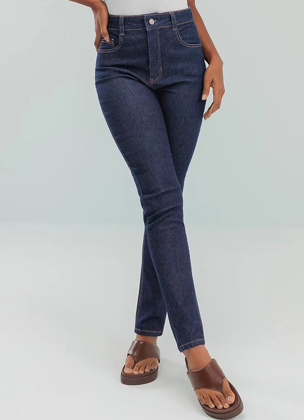 Angel - Calça Skinny Basica Jeans Escuro