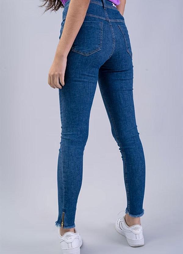 Amo Brand - Calça Skinny Jeans com Zíper Lateral Jeans 2