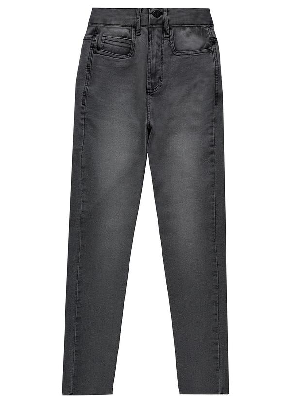 Enfim - Calça Skinny Jeans Cropped Cinza