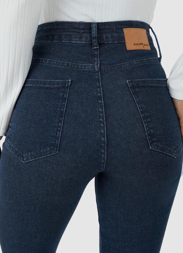 Malwee - Calça Skinny Jeans Flex Cintura Alta Azul 3
