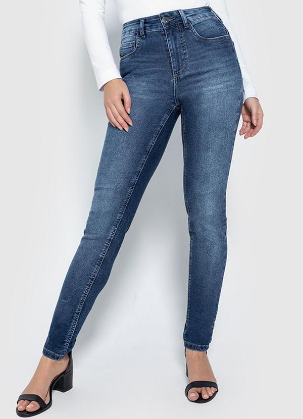 Enfim - Calça Skinny Jeans Push Up Azul