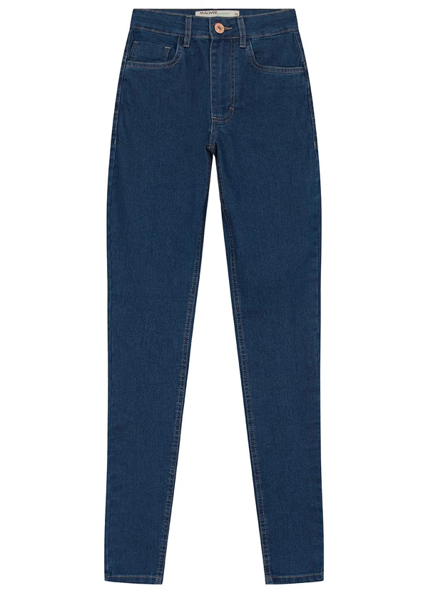 Malwee - Calça Skinny Push Up Jeans Azul 4