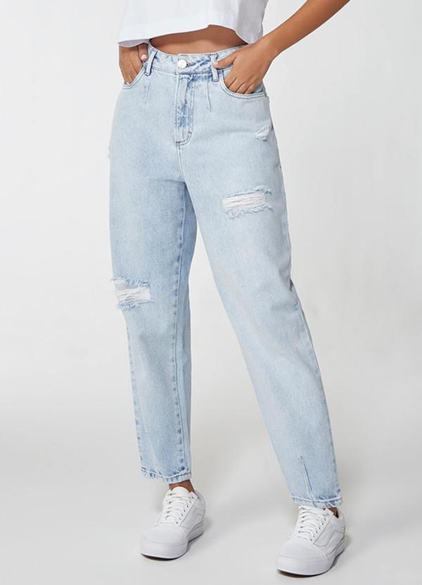 Enfim - Calça Slouchy Jeans Feminina Azul Claro