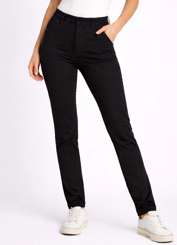 Rovitex - Calça Social em Bengaline Sea Surf Preto