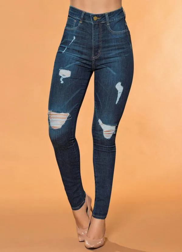 Sawary Jeans - Calça Super Lipo Destroyed Sawary Jeans 8