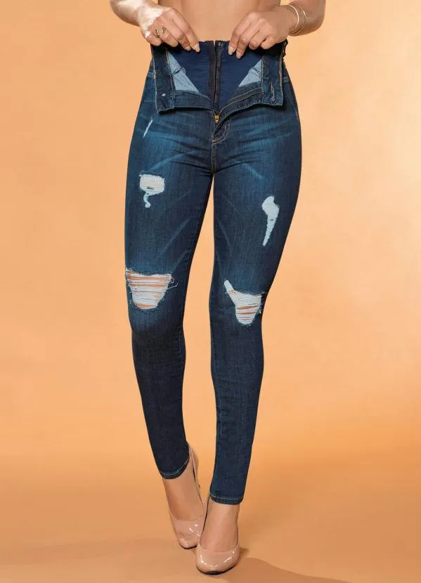 Sawary Jeans - Calça Super Lipo Destroyed Sawary Jeans 9