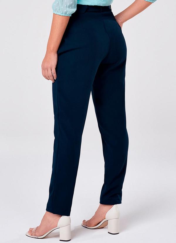 Principessa - Calça Reta Marinho com Cinto Forrado Ella 2