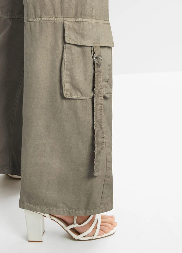 bonprix - Calça Verde Claro em Sarja 3