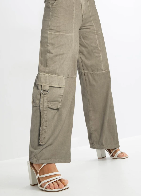 bonprix - Calça Verde Claro em Sarja 5