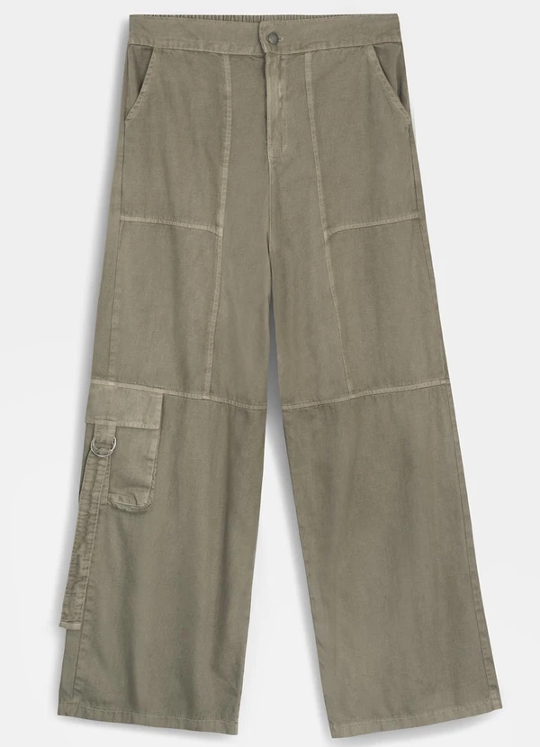 bonprix - Calça Verde Claro em Sarja 6