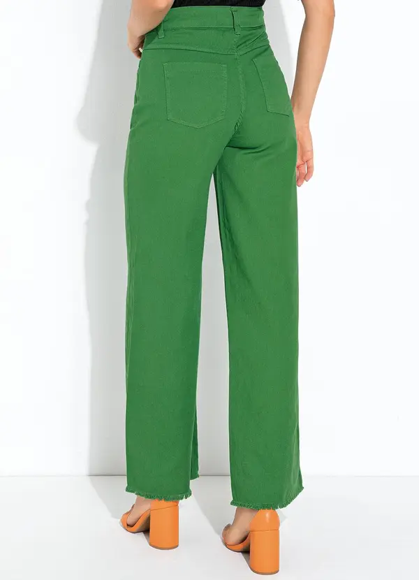 Quintess - Calça Verde em Jeans 2