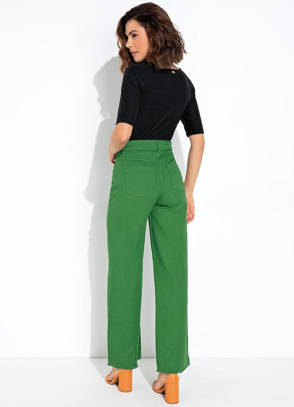 Quintess - Calça Verde em Jeans 4