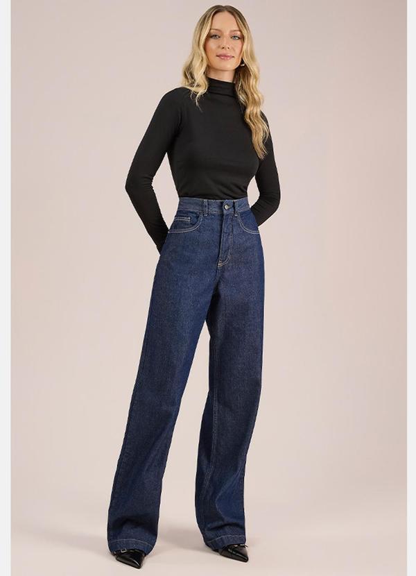 Angel - Calça Wide Leg Denim Azul 2